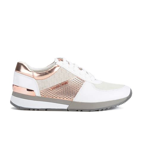 michael kors schoenen wit dames|michael kors rose gold trainers.